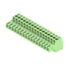 WEIDMULLER - Connettori per circuito stampato, 160V, 17A, Passo 3.50mm, 1.5mm², 16 poli, Collegamento a vite, Box BL 3.50/16/180 SN GN BX.
