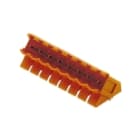 WEIDMULLER - Connettori per circuito stampato 320V 17A Passo 5.08mm 15 poli Collegamento saldare THT SL 5.08/15/135B 4.5SN OR BX.