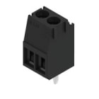 WEIDMULLER - Morsetto per circuito stampato 160V 16A Passo 3.50mm² 2.08mm² Numero poli 2 Collegamento vite saldare THT 90° Box LM 3.50/02/90 3.2SN BK BX.