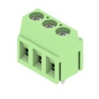 WEIDMULLER - Morsetto per circuito stampato, 320V, 17.5A, Passo 5.00mm, 2.5mm², 3 poli, Collegamento a vite, Collegamento a saldare THT, 90°, LM 5.00/03/90 3.5SN GN BX.