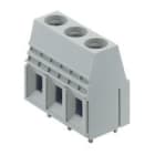 WEIDMULLER - Morsetto per circuito stampato 690V 76A Passo 10.16mm 16mm² 2 poli Collegamento a vite/saldare THT 90° Box LU 10.16/02/90 3.2SN GY BX.