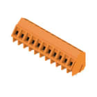 WEIDMULLER - Morsetto per circuito stampato 320V 17.5A Passo 5.00mm 2.5mm² 11 poli Collegamento a vite/saldare THT 135° LM 5.00/11/135 3.5SN OR BX