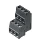 WEIDMULLER - Morsetto per circuito stampato 320V 17.5A Passo 5.08mm 2.5mm² 40 poli Collegamento a vite/saldare THT 90° LM2N 5.08/40/90 3.5SN BK BX