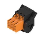 WEIDMULLER - Connettori per circuito stampato, 160V, 10.6A, Passo 3.50mm, 1mm², 6 poli, Molla autobloccante, B2L 3.50/06/180LHQV3 SN BK BX.