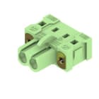 WEIDMULLER - Connettori per circuito stampato 320V 23A Passo 5.08mm Numero poli 2 Collegamento saldare THT BLL 5.08/02/90FI 3.2SN GN BX.