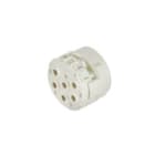 WEIDMULLER - Inserto di contatto femmina M23 a 8 poli per collegamento a crimpare senza codifica SAI-M23-BE-L-4/4.
