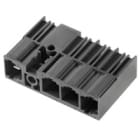 WEIDMULLER - Connettori per circuito stampato 1000 V 78.3 A Passo 10.16 mm Numero poli 4 Collegamento saldare TH SU 10.16IT/04/90MF3 3.5AG BK BX SO.