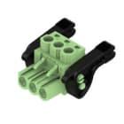 WEIDMULLER - Connettori per circuito stampato, 320V, 23A, Passo 5.08mm, 4mm², 3 poli, Collegamento a vite, Box BLZP 5.08HC/03/180LR SN GN BX.