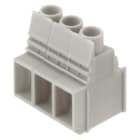 WEIDMULLER - Morsetto per circuito stampato, 1000V, 76A, Passo 10.16mm, 16mm², 5 poli, Collegamento a vite/saldare THT, 90°, Box - LUP 10.16/05/90V 5.0SN GY BX.