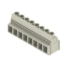 WEIDMULLER - Morsetto per circuito stampato, 1000V, 76A, Passo 10.16mm, 16mm², 8 poli, Collegamento a vite/saldare THT, 90°, Box - LUP 10.16/08/90V 5.0SN GY BX