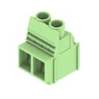 WEIDMULLER - Morsetto per circuito stampato, 1000V, 76A, Passo 10.16mm, 16mm², 2 poli, Collegamento a vite/saldare THT, 90°, Box - LUP 10.16/02/90V 5.0SN GN BX.