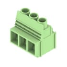 WEIDMULLER - Morsetto per circuito stampato 1000V 76A Passo 10.16mm 16mm² 3 poli Collegamento a vite/saldare THT 90° Box LUP 10.16/03/90 5.0SN GN BX.