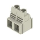 WEIDMULLER - Morsetto per circuito stampato, 1000 V, 76 A, Passo 12.70 mm, 16 mm², 2 poli, Collegamento a vite/saldare THT, 90°, Box LUP 12.70/02/90 5.0SN GY BX.