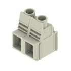 WEIDMULLER - Morsetto per circuito stampato, 1000 V, 76 A, Passo 12.70 mm, 16 mm², 2 poli, Collegamento a vite/saldare THT, 90°, Box LUP 12.70/02/90 5.0SN GY BX.