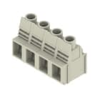 WEIDMULLER - Morsetto per circuito stampato, 1000 V, 76 A, Passo 12.70 mm, 16 mm², 4 poli, Collegamento a vite/saldare THT, 90°, Box LUP 12.70/04/90 5.0SN GY BX.