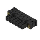 WEIDMULLER - Connettori per circuito stampato 320V 23A Passo 5.08mm 6 poli Collegamento saldare THT BLL 5.08/06/90FI 3.2SN BK BX.