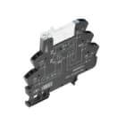 WEIDMULLER - Modulo a relè TRZ 24VUC con LED verde, raddrizzatore e 1 contatto di scambio AGSNO. 250V AC, 6A, molla autobloccante e tasto di prova disponibile.