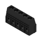 WEIDMULLER - Morsetto per circuito stampato, 690V, 76A, Passo 10.16mm, 16mm², 5 poli, Collegamento a vite/saldare THT, 90°, Box LU 10.16/05/90 3.2SN BK BX.