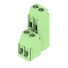 WEIDMULLER - Morsetto per circuito stampato 320V 32.5A Passo 5.08mm 6mm² 4 poli Collegamento a vite/saldare THT 90° Box LL2N 5.08/04/90 3.2SN GN BX