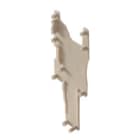 WEIDMULLER - Piastra terminale 19 mm x 0.5 mm beige scuro MCV APG 4