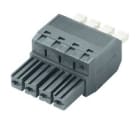 WEIDMULLER - Connettori per circuito stampato 1000V 41A Passo 7.62mm 6mm² 2 poli PUSH IN attuatore Box BVFL 7.62HP/02/180 SN BK BX.