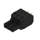 WEIDMULLER - Connettori per circuito stampato 1000V 41A Passo 7.62mm 6mm² 3 poli PUSH IN attuatore Box BVFL 7.62HP/03/180 SN BK BX.