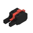 WEIDMULLER - Connettori per circuito stampato, 1000V, 41A, Passo 7.62mm, 6mm², 2 poli, PUSH IN con attuatore, Box BVFL 7.62HP/02/180MF2 SN BK BX.