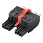 WEIDMULLER - Connettori per circuito stampato, 1000V, 41A, Passo 7.62mm, 6mm², 5 poli, PUSH IN con attuatore, Box BVFL 7.62HP/05/180MF3 SN BK BX.