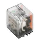 WEIDMULLER - Minirelè di potenza 24V DC LED verde 3 Contatto di scambio (AgSnO) 250V AC 10A Tasto di prova DRL373024L disponibile No.