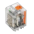 WEIDMULLER - Relè di potenza 12V DC LED verde 3 Contatto di scambio AgSnO 400VAC 16A Tasto di prova disponibile DRW373012LT.