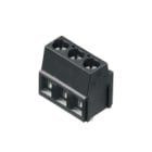 WEIDMULLER - Morsetto per circuito stampato 320V 17.5A Passo 5.00mm 2.5mm² 6 poli Collegamento a vite/saldare THT 90° LM 5.00/06/90 3.5SN BK BX