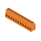 WEIDMULLER - Morsetto per circuito stampato 320V 17.5A Passo 5.08mm 2.5mm² 11 poli Collegamento a vite/saldare THT 90° LM 5.08/11/90 3.5SN OR BX