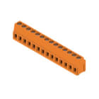 WEIDMULLER - Morsetto per circuito stampato 320V 17.5A Passo 5.08mm 2.5mm² 14 poli Collegamento a vite/saldare THT 90° LM 5.08/14/90 3.5SN OR BX