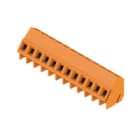 WEIDMULLER - Morsetto per circuito stampato 320V 17.5A Passo 5.08mm 2.5mm² 12 poli Collegamento a vite/saldare THT 135° LM 5.08/12/135 3.5SN OR BX