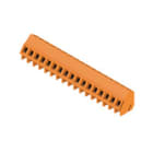 WEIDMULLER - Morsetto per circuito stampato 320V 17.5A Passo 5.08mm 2.5mm² 17 poli Collegamento a vite/saldare THT 135° LM 5.08/17/135 3.5SN OR BX.