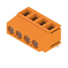 WEIDMULLER - Morsetto per circuito stampato 320V 17.5A Passo 5.08mm 2.5mm² 4 poli Collegamento a vite/saldare THT 180° LM 5.08/04/180 3.5SN OR BX