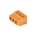 WEIDMULLER - Morsetto per circuito stampato 320V 17.5A Passo 5.08mm 2.5mm² 6 poli Collegamento a vite/saldare THT 180° LM 5.08/06/180 3.5SN OR BX