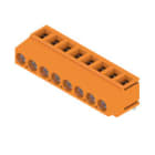 WEIDMULLER - Morsetto per circuito stampato 320V 17.5A Passo 5.08mm 2.5mm² 8 poli Collegamento a vite/saldare THT 180° LM 5.08/08/180 3.5SN OR BX