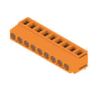 WEIDMULLER - Morsetto per circuito stampato 320V 17.5A Passo 5.08mm 2.5mm² 9 poli Collegamento a vite/saldare THT 180° LM 5.08/09/180 3.5SN OR BX