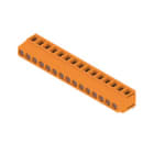 WEIDMULLER - Morsetto per circuito stampato 320V 17.5A Passo 5.08mm 2.5mm² 15 poli Collegamento a vite/saldare THT 180° LM 5.08/15/180 3.5SN OR BX