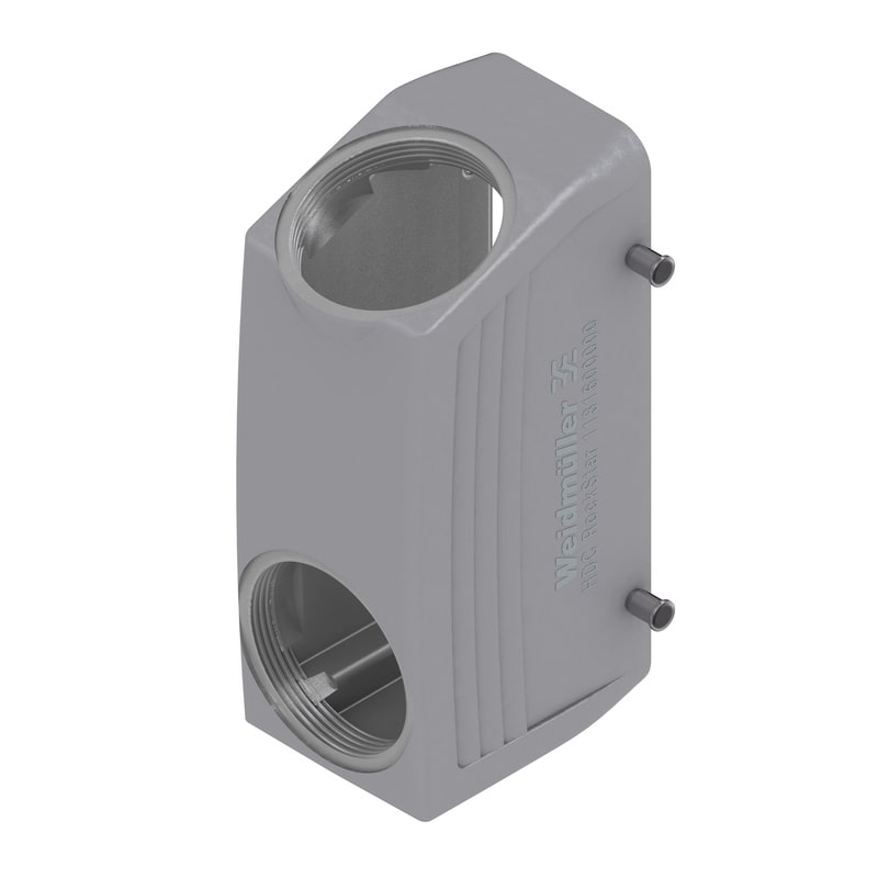 WEIDMULLER - Custodia connettori industriali, Custodia connettore, Gancio trasversale in basso, Dimensioni di installazione: 8, IP65, in stato collegato