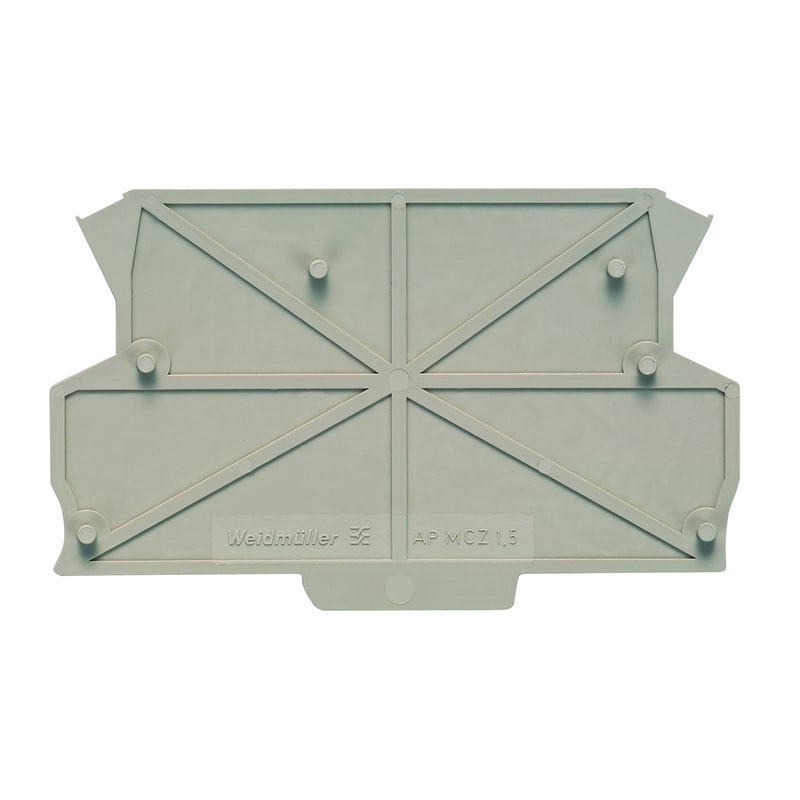 WEIDMULLER - Piastra terminale (custodia piccola), Larghezza: 1.5 , IP20 installato, PA 66/6, verde