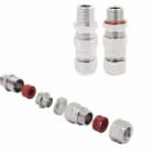 WEIDMULLER - Pressacavo Ex (metallo), diritto, 1/2" NPT, 13.6 mm, Armatura intrecciata, Armatura con pellicola metallica, 0.9 - 1.25 mm, OD min. 12.5 - OD max. 16