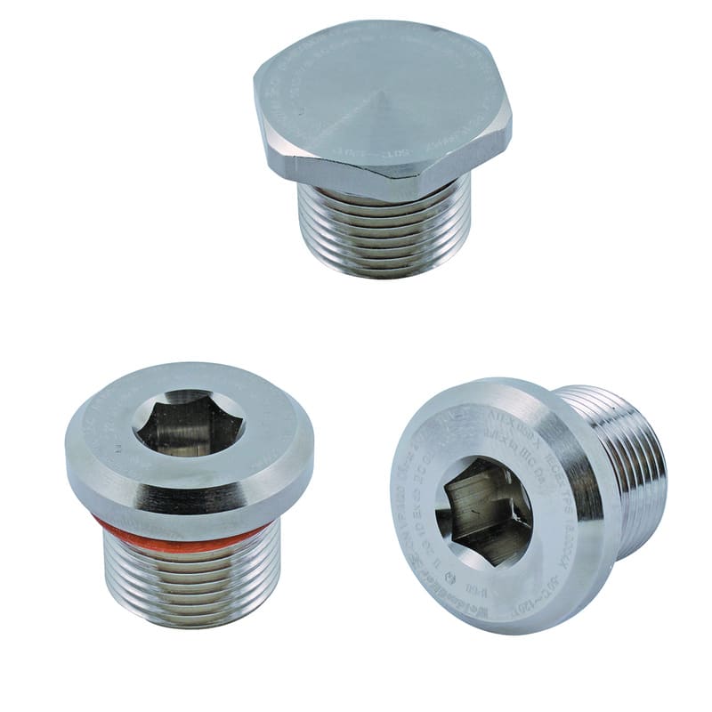 WEIDMULLER - Tappi di chiusura Ex (metallo), 1/2" NPT, 15.5 mm, Acciaio inox 1.4404