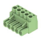 WEIDMULLER - Connettore PCB (collegamento del conduttore), 320 V, 23 A, Passo in mm: 5.00, 4 mm², Numero di poli: 5, Collegamento a vite, Box