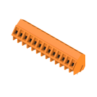 WEIDMULLER - Morsetto per circuito stampato, 320 V, 17.5 A, Passo in mm: 5.00, 2.5 mm², Numero di poli: 13, Collegamento a vite, Collegamento a saldare THT, 135°,