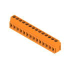 WEIDMULLER - Morsetto per circuito stampato, 320 V, 17.5 A, Passo in mm: 5.00, 2.5 mm², Numero di poli: 14, Collegamento a vite, Collegamento a saldare THT, 90°, B