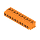 WEIDMULLER - Morsetto per circuito stampato, 320 V, 17.5 A, Passo in mm: 5.00, 2.5 mm², Numero di poli: 10, Collegamento a vite, Collegamento a saldare THT, 180°,
