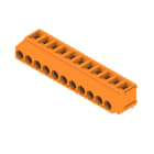 WEIDMULLER - Morsetto per circuito stampato, 320 V, 17.5 A, Passo in mm: 5.00, 2.5 mm², Numero di poli: 11, Collegamento a vite, Collegamento a saldare THT, 180°,