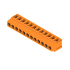 WEIDMULLER - Morsetto per circuito stampato, 320 V, 17.5 A, Passo in mm: 5.00, 2.5 mm², Numero di poli: 12, Collegamento a vite, Collegamento a saldare THT, 180°,